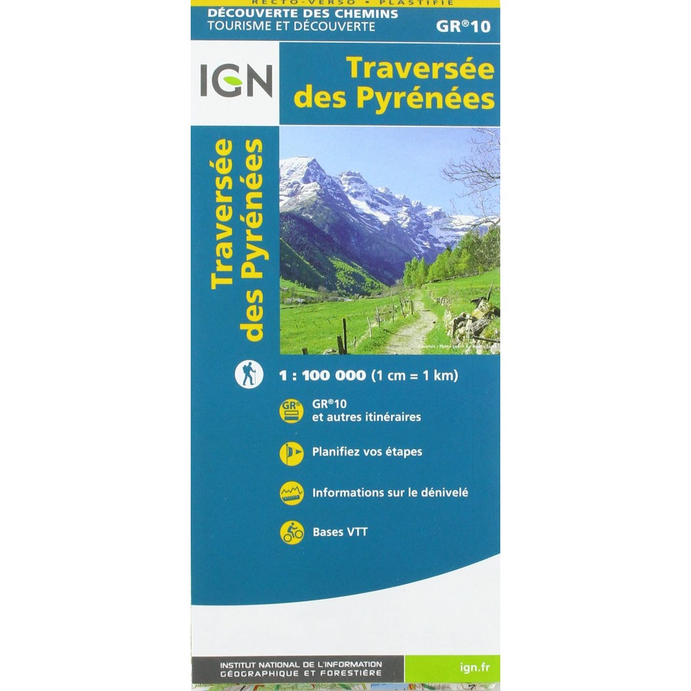 Traversee des Pyrenees IGN